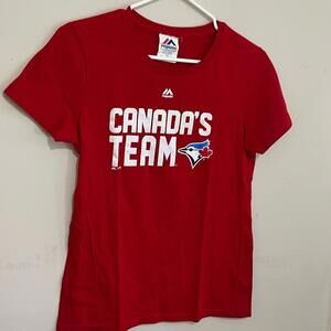 Red Toronto Blue Jays Canadas team  shirt  medium